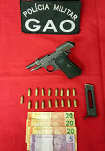 Beretta apreendida no Gilson Carone