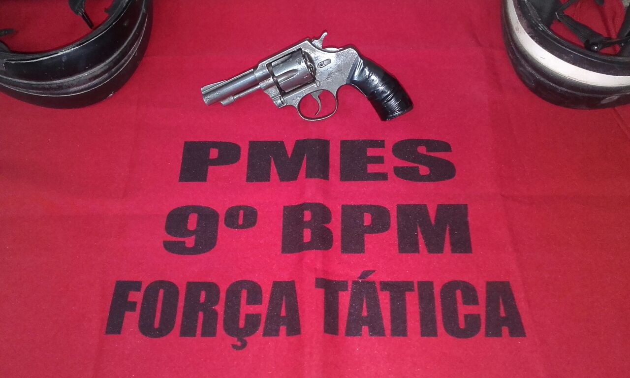 Arma apreendida no Independência com indivíduos que fizeram arrastão