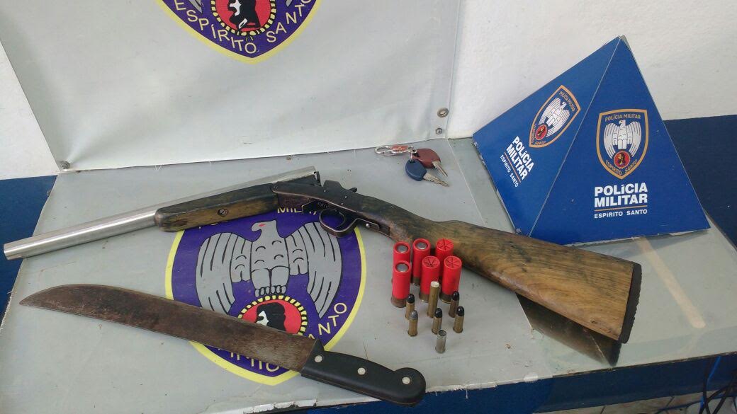 Polícia Militar apreende arma de grosso calibre em Colatina.-1